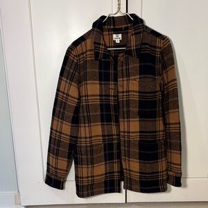 Tentree Utility Jacket in Black and Brown Size S